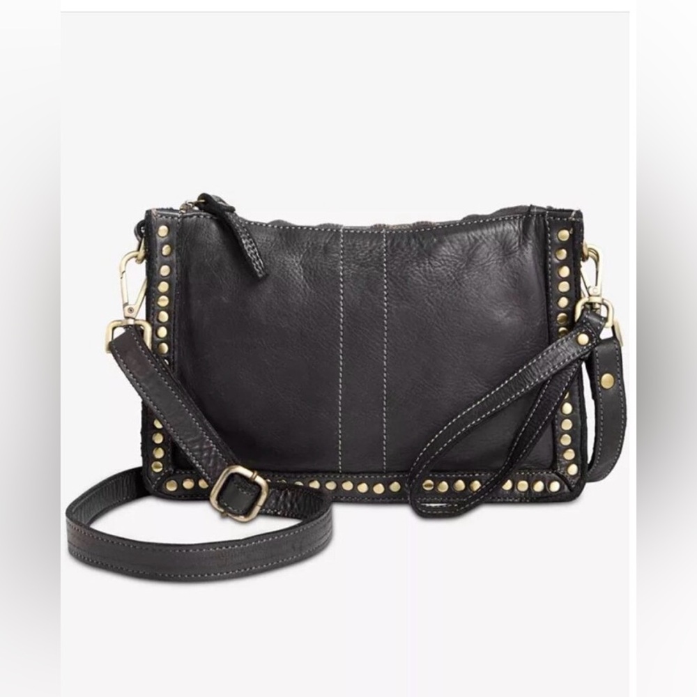 Free People Bolsa Nova Marisa Messenger Bag Studded Leather Purse Campomaggi